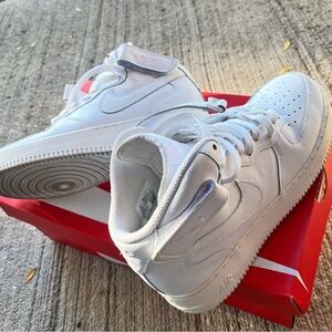 Nike White AF1 Sneakers